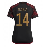 Billiga Tyskland Jamal Musiala #14 Borta fotbollskläder Dam VM 2022 Kortärmad